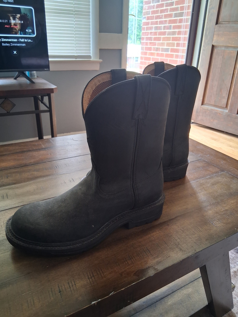 Twisted X Men's Black Pull-On Work Boots